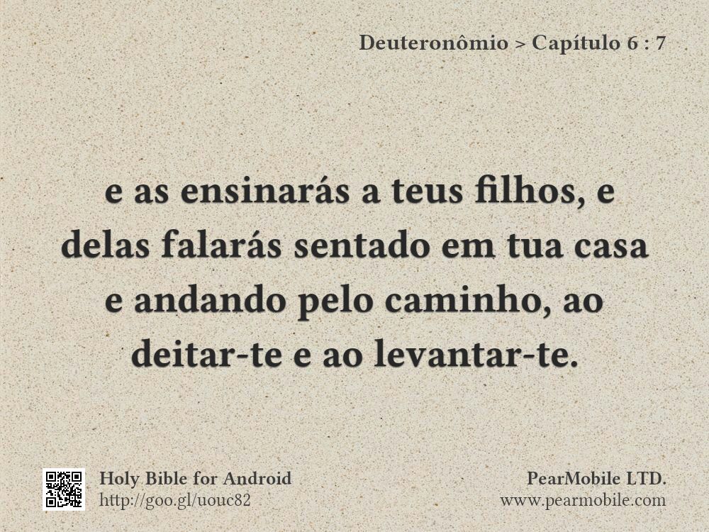 Deuteronômio, Capítulo 6:7